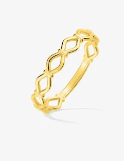 Bague losange en or jaune 375 ‰ SO OR