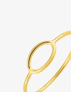 Bague motif ovale en or jaune 375 ‰ SO OR