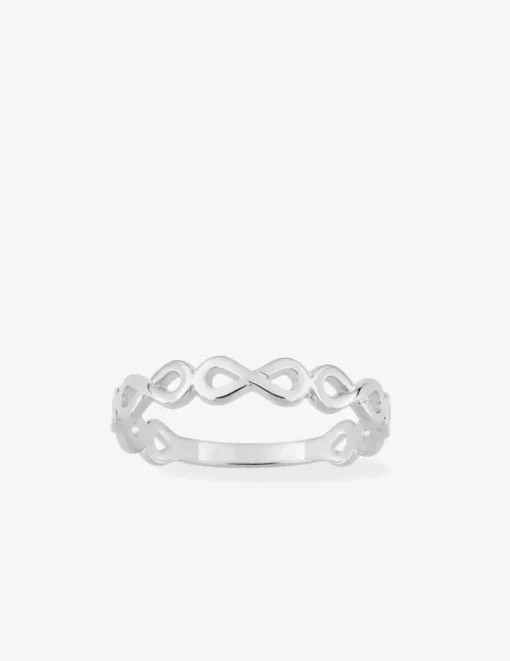Bague motifs infini en argent 925 ‰ rhodié SO OR