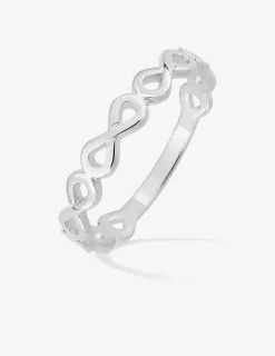 Bague motifs infini en argent 925 ‰ rhodié SO OR