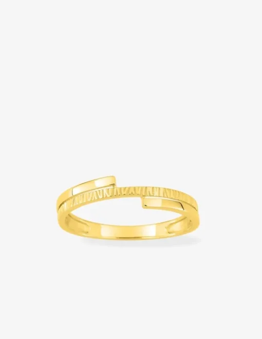 Bague or 750 ‰ jaune 3 bandes SO OR