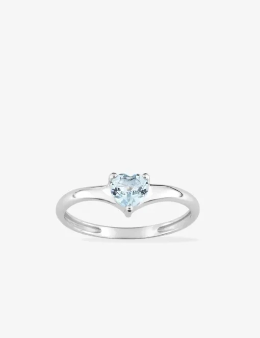 Bague or blanc 375‰ et topaze SO OR