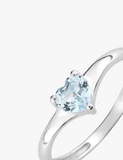 Bague or blanc 375‰ et topaze SO OR