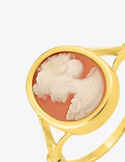 Bague or jaune 750 ‰ et camée SO OR