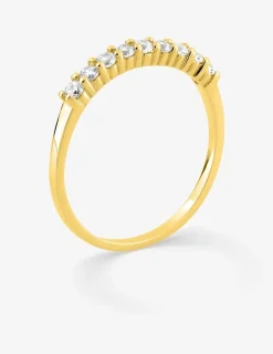 Bague or jaune 750 ‰ et oxyde de zirconium 0,26 ct SO OR