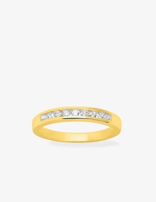 Bague or jaune 750 ‰ et oxyde de zirconium 0,26 ct SO OR