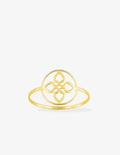 Bague or jaune 375‰ ajourée SO OR