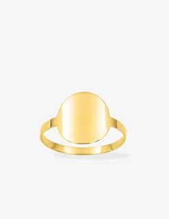 Bague pastille or jaune 750 ‰ SO OR