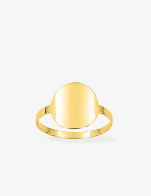 Bague pastille or jaune 750 ‰ SO OR