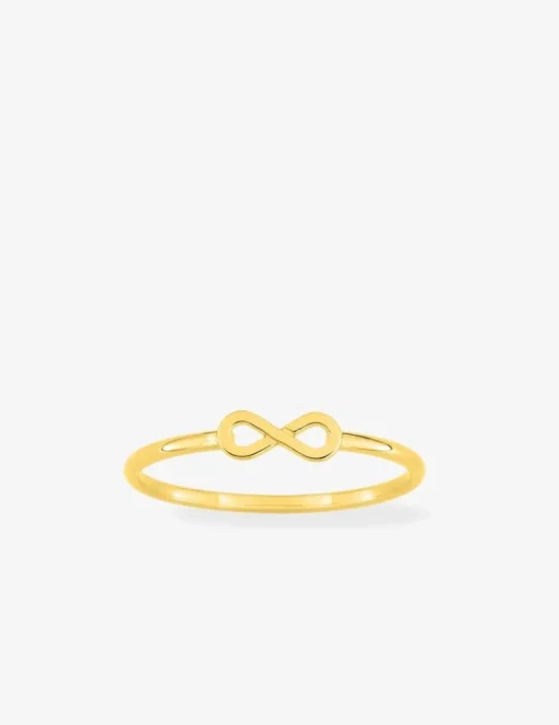 Bague plaqué or, motif infini SO OR