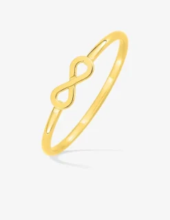 Bague plaqué or, motif infini SO OR