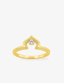 Bague plaquée or et oxyde blanc SO OR