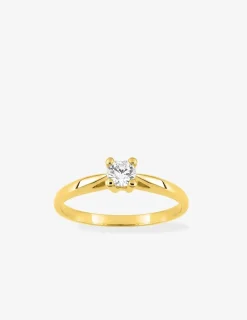 Bague plaquée or et oxydes de zirconium SO OR