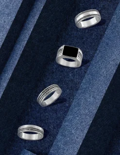 Bague pour homme en argent 925 ‰ rhodié SO OR