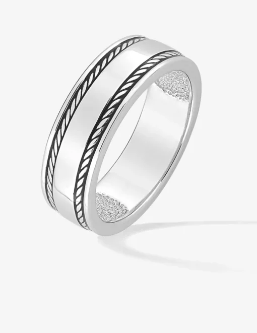 Bague pour homme en argent 925 ‰ rhodié SO OR