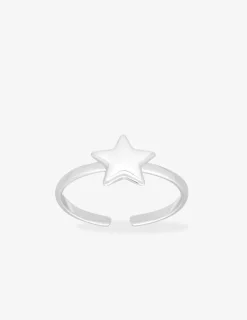 Bague réglable étoile argent 925‰ rhodié SO OR