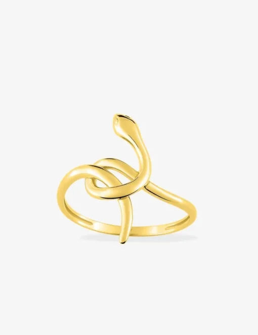 Bague serpent en or jaune 375 ‰ SO OR