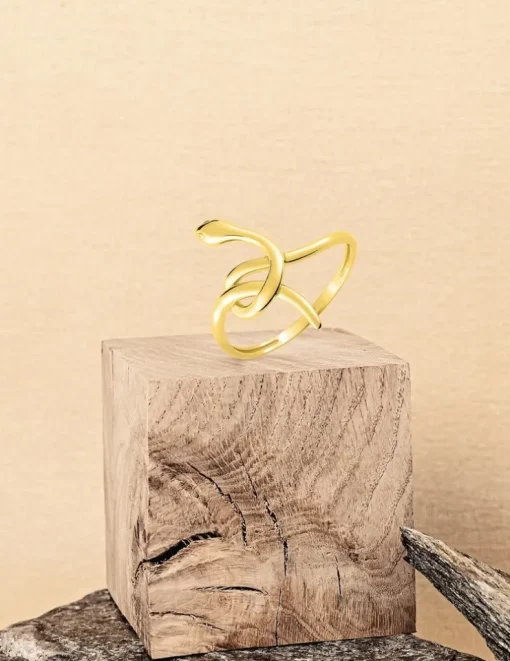 Bague serpent en or jaune 375 ‰ SO OR