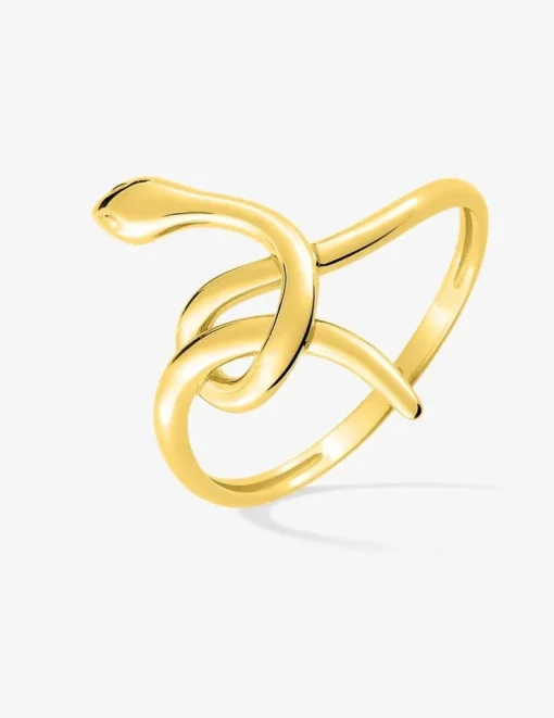 Bague serpent en or jaune 375 ‰ SO OR