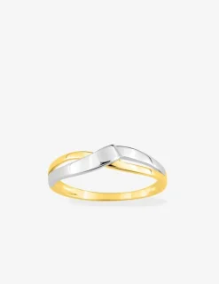 Bague tout or 375‰ rhodium SO OR
