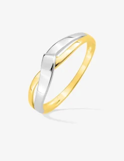 Bague tout or 375‰ rhodium SO OR