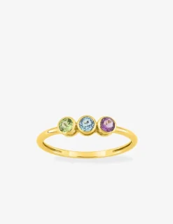 Bague trilogie en or jaune 375 ‰ SO OR