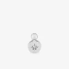 Boucle d'oreille clou à l'unité en argent 925 ‰ rhodié, motif étoile et oxyde de zirconium SO OR