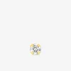 Boucle d'oreille clou unitaire plaqué or, oxyde de zirconium SO OR
