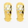 Boucles d'oreilles à clip matelassées plaqué or et oxyde de zirconium SO OR