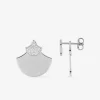 Boucles d'oreilles argent 925 ‰ rhodié avec oxydes de zirconium SO OR