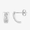 Boucles d'oreilles argent rhodié 925 %o avec oxyde de zirconium 11mm 1,35 g SO OR