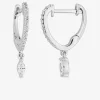 Boucles d'oreilles Argent 925‰ rhodié & oxydes de zirconium SO OR