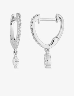 Boucles d'oreilles Argent 925‰ rhodié & oxydes de zirconium SO OR