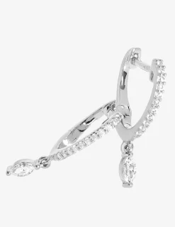 Boucles d'oreilles Argent 925‰ rhodié & oxydes de zirconium SO OR