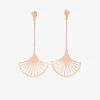 Boucles d'oreilles Art déco motif or rose 750‰ SO OR
