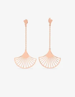Boucles d'oreilles Art déco motif or rose 750‰ SO OR