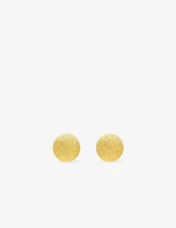 Boucles d'oreilles boules or jaune 375‰ de 5 mm de diamètre SO OR