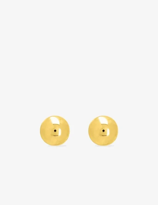 Boucles d'oreilles boules 5 mm or jaune 750 ‰ SO OR