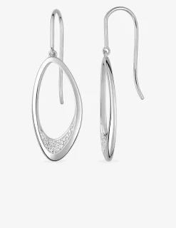 Boucles d'oreilles Brio en argent 925 ‰ rhodié et oxydes de zirconium SO OR