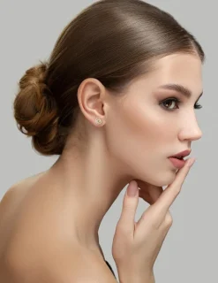 Boucles d'oreilles clous 3 or 750 ‰ SO OR