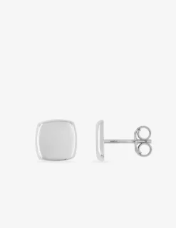Boucles d'oreilles clous carrées en or 375‰ SO OR