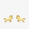 Boucles d'oreilles clous cheval plaqué or SO OR
