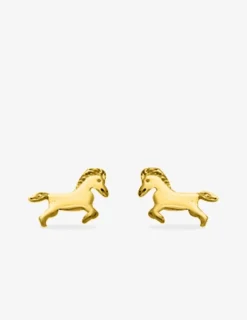 Boucles d'oreilles clous cheval plaqué or SO OR