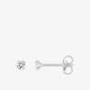 Boucles d'oreilles clous en or 750‰ et oxyde de zirconium 2,5 mm SO OR