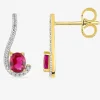 Boucles d'oreilles clous en plaqué or et oxyde de zirconium SO OR