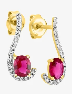 Boucles d'oreilles clous en plaqué or et oxyde de zirconium SO OR