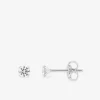 Boucles d'oreilles clous en or 750‰ et oxyde de zirconium 3 mm SO OR