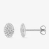 Boucles d'oreilles clous en argent 925 ‰ rhodié et oxydes de zirconium SO OR