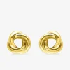 Boucles d'oreilles clous motif rond ajouré or jaune 375 ‰ SO OR