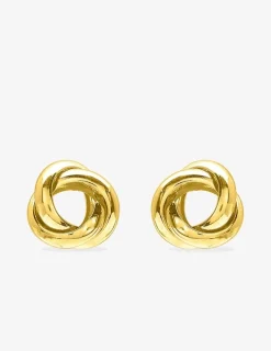 Boucles d'oreilles clous motif rond ajouré or jaune 375 ‰ SO OR